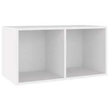 vidaXL Úložný box na LP desky bílý 71 x 34 x 36 cm kompozitní dřevo - 11461.800117
