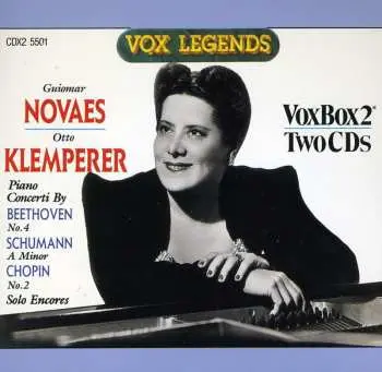 2CD Guiomar Novaes: Beethoven, Chopin & Schumann Piano Concerto Encores