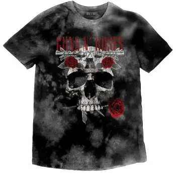 Guns N' Roses Kids T-shirt: Flower Skull (wash Collection) (7-8 Years) 7-8 let