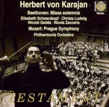 2CD Herbert von Karajan: Beethoven: Missa solemnis / Mozart: Prague Symphony