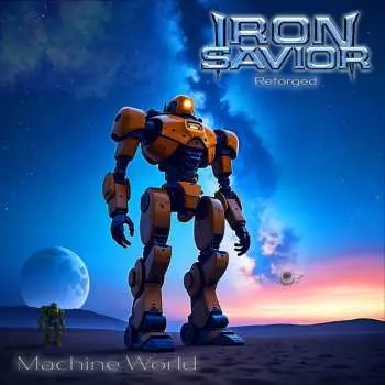 2LP Iron Savior: Reforged - Machine World (2lp Starbreaker Blue)