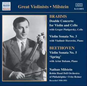 CD Johannes Brahms: Beethoven Brahms Nathan Milstein (1904-1992)
