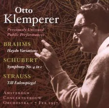CD Johannes Brahms: Otto Klemperer - Previously Unissued Public Performance
