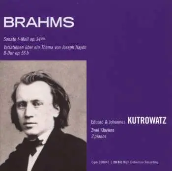 CD Johannes Brahms: Sonate Für 2 Klaviere Op.34