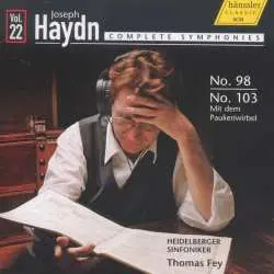 CD Joseph Haydn: Symphonies No. 98 / No. 103 Mit Dem Paukenwirbel