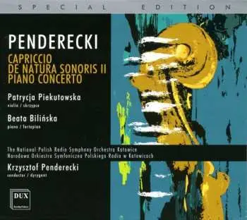 CD Krzysztof Penderecki: Capriccio, De Natura Sonoris II, Piano Concerto