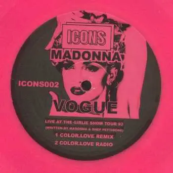 LP Madonna: Vogue: Live at the Girlie Show Tour '93 CLR