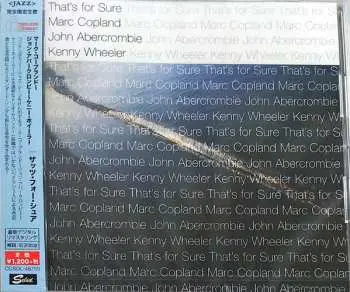 CD Marc Copland: That's For Sure LTD