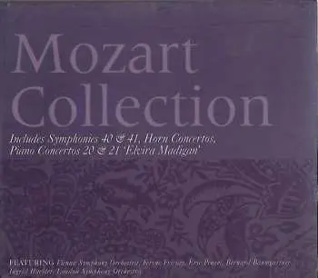3CD Wolfgang Amadeus Mozart: Mozart Collection - Piano Concertos Nos. 20 & 21 'Elvira Madigan' / Symphonies Nos. 40 & 41 'Jupiter' / Horn Concertos LTD