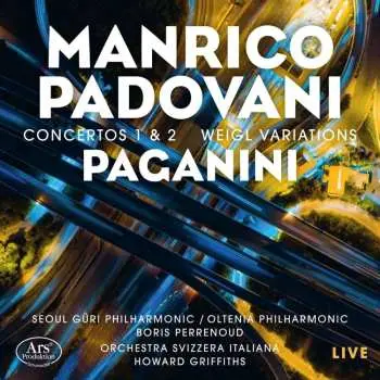CD Manrico Padovani: Concertos 1 & 2 / Weigl Variations – Paganini Live