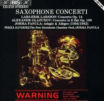 CD Pekka Savijoki: Saxophone Concerti