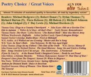 CD Robert Donat: Poetry Choice