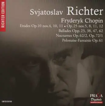 SACD Sviatoslav Richter: Etudes Op.10 nos 4,10,11 • Op.25 nos 5,8,11,12 • Ballades Opp.23,38,47,62 • Nocturnes Op.62/2, Op.72/1, Polonaise-Fantaisie Op.61 LTD