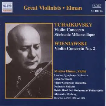 CD Pyotr Ilyich Tchaikovsky: Great Violinists • Elman