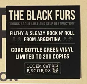 LP The Black Furs: Songs About Lust And Self Destruction CLR | LTD
