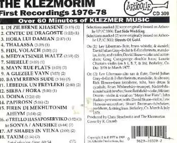 CD The Klezmorim: First Recordings 1976-78
