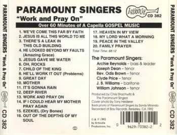 CD The Paramount Singers: Work And Pray On