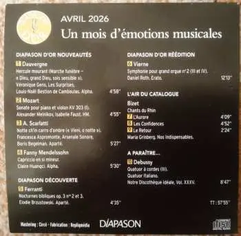 CD Various: Les Plus Beaux CD Du Mois - Avril 2026