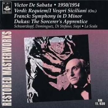 2CD Victor De Sabata: Requiem / I Vespri Siciliani / Symphony In D Minor / The Sorcerer's Apprentice