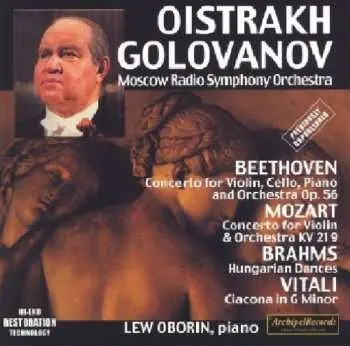 CD Vitali / Mozart / Beethovem / Brahms / Oistrakh: Ciacona / Concertos