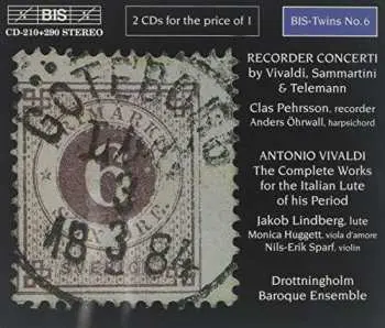 2CD Antonio Vivaldi: Recorder Concerti = Blockflötenkonzerte & The Complete Works For The Italian Lute Of His Period