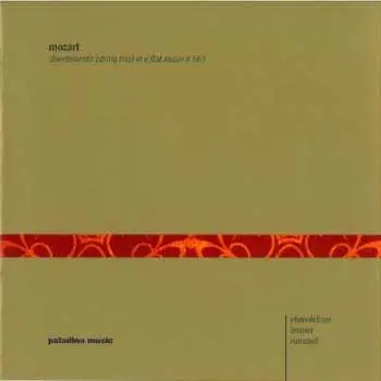 CD Wolfgang Amadeus Mozart: Divertimento (String Trio) In E Flat Major, K563