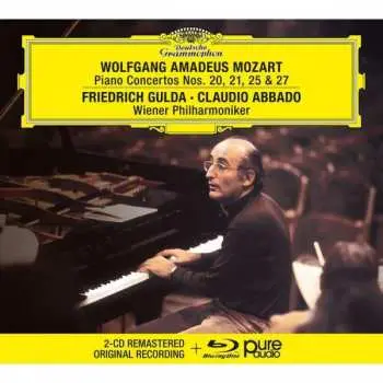2CD/Blu-ray Wolfgang Amadeus Mozart: Piano Concertos Nos. 20, 21, 25 & 27