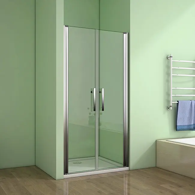 Sprchové dveře MELODY D2 100 dvoukřídlé 96-100 x 195 cm, čiré sklo