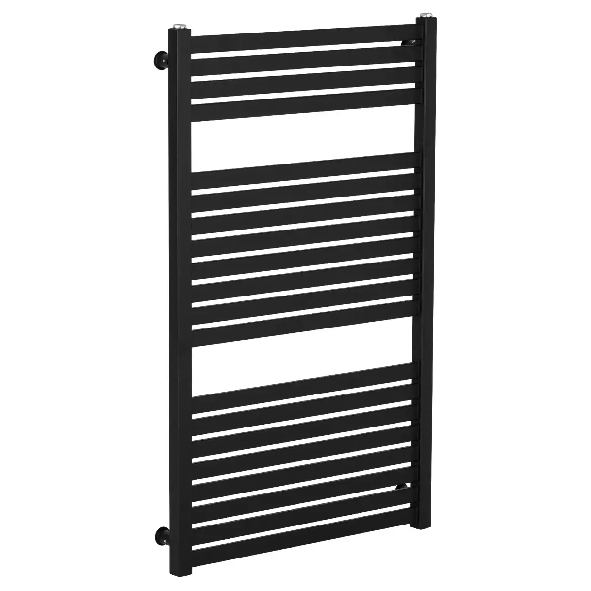 Koupelnový radiátor Vincenzo - boční připojení - 400W - černá matná - 970x600 mm