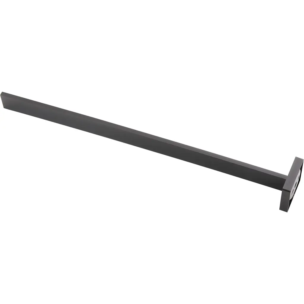Nástěnný držák na ručníky Luciano - černá matná - 39,3 cm
