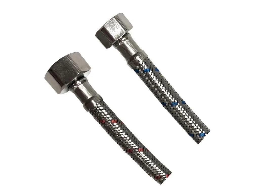 Flexibilní připojovací hadice FxF 3/8"x1/2" - nerez - 60 cm - 2ks