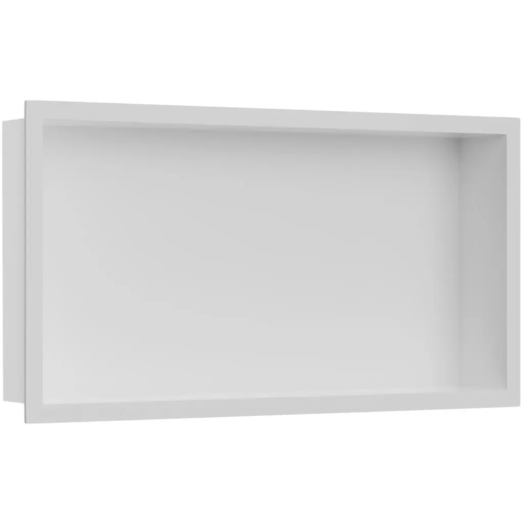 Zápustná polička/nika s okrajem do obkladu - bílá matná - 60x30x10 cm