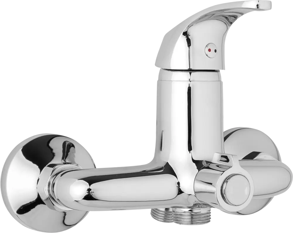 JB Sanitary Nástěnná umyvadlová a sprchová baterie SLIM, 150 mm, otočný přepínač v těle, bez ramínka A00 39 00