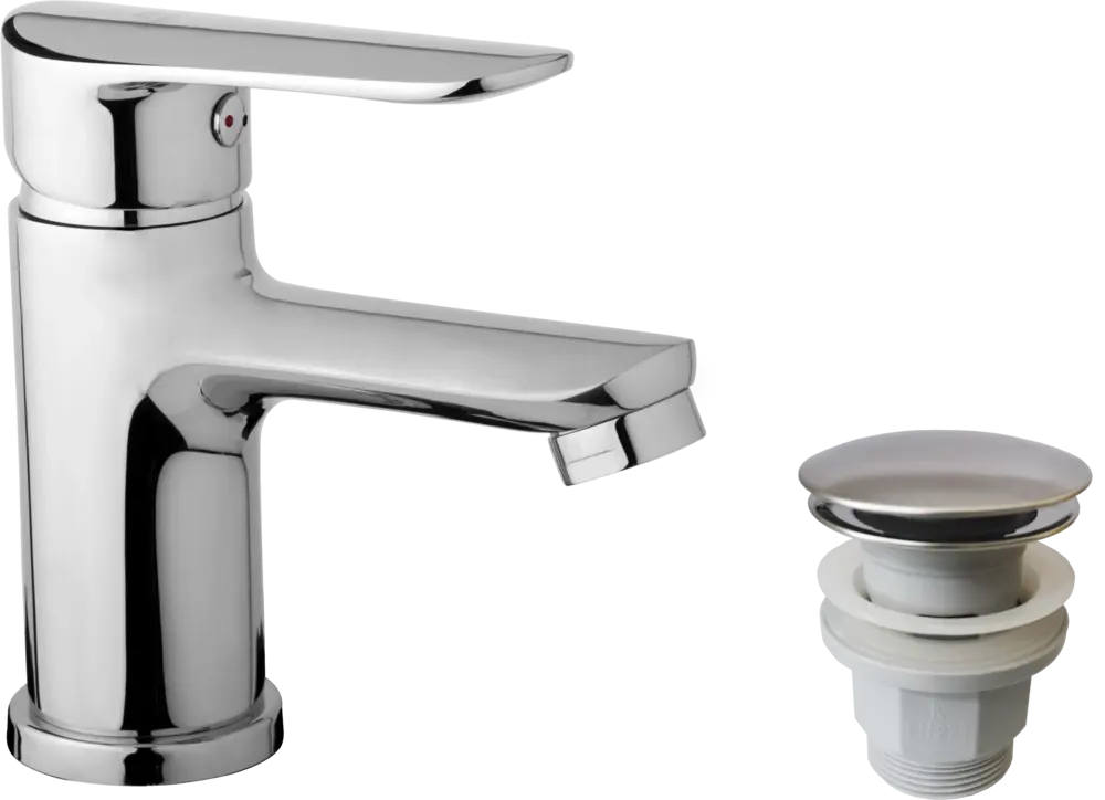 JB Sanitary Stojánková umyvadlová baterie FINERY s KLIK KLAK výpustí F10 05 04