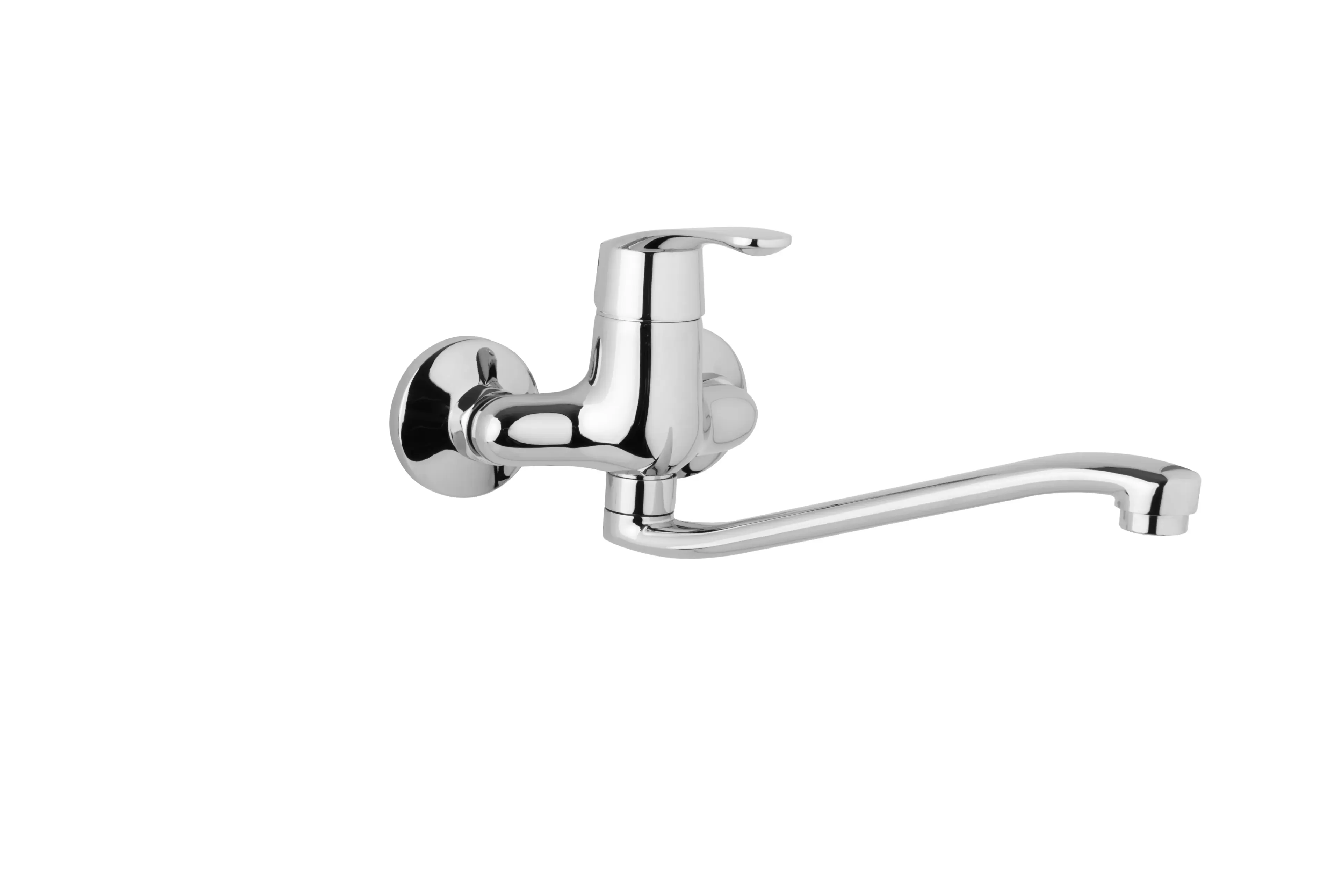 JB Sanitary Nástěnná dřezová a umyvadlová baterie HELA-ECO, rozteč 100 mm, ramínko 250mm, 6 l/min L06 30 20