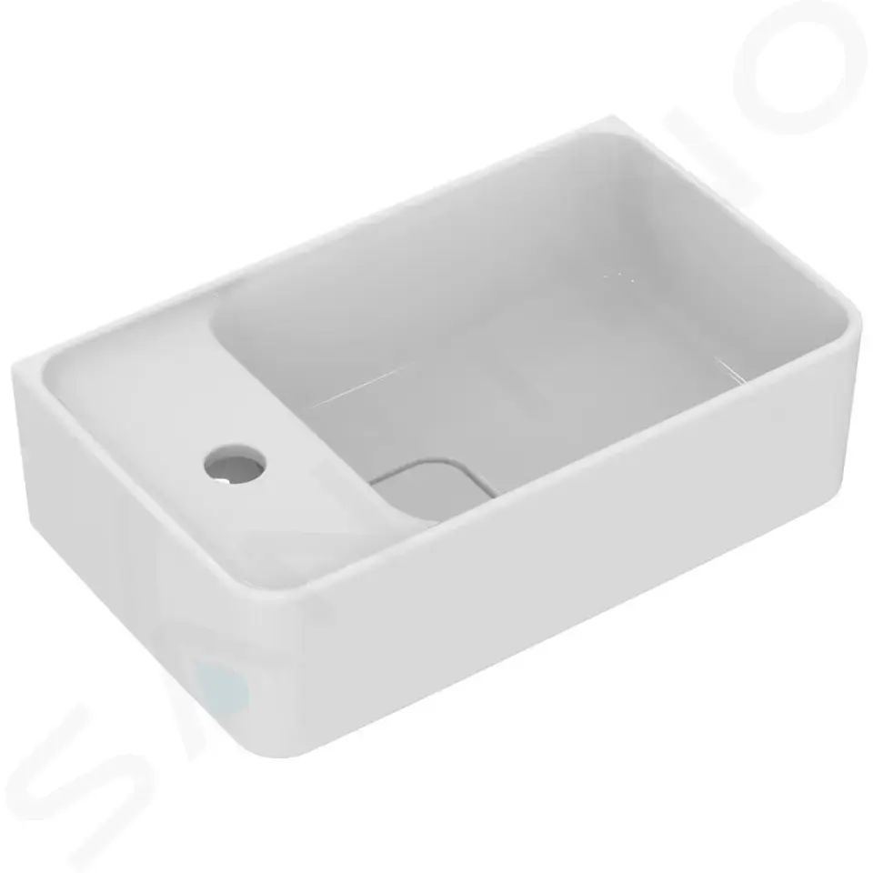Ideal Standard Umývátko 45x27 cm, s přepadem, otvor pro baterii vlevo, bílá T299501