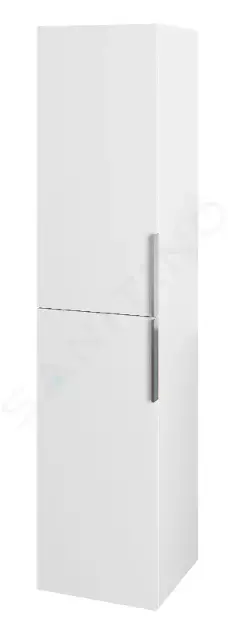 kielle 50224010 - Vysoká skříňka závěsná 155x35x35 cm, lesklá bílá