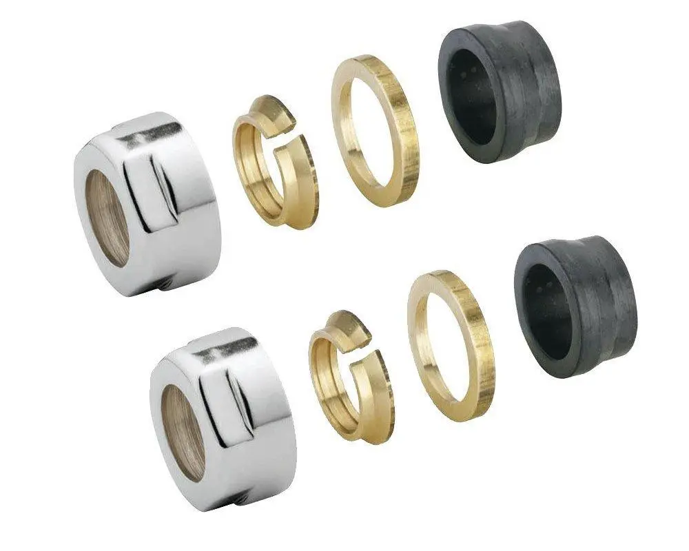 Sapho - Svěrné šroubění pro měď 15 mm, broušená nerez CP6515