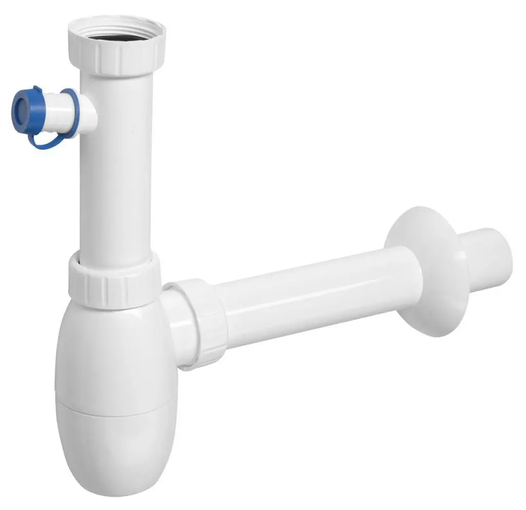 Bruckner Umyvadlový sifon s odbočkou 5/4", DN40, bílá
