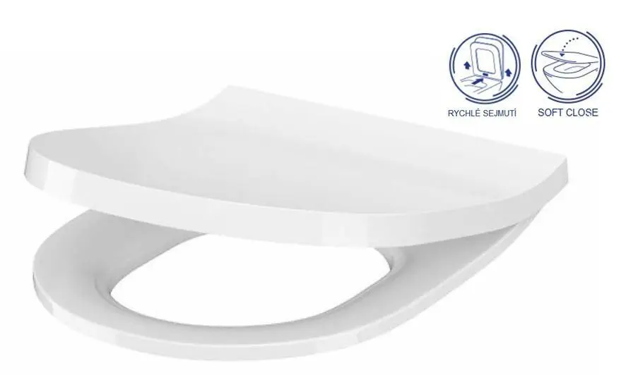 CERSANIT WC sedátko INVERTO SLIM duroplast SOFT CLOSE, EASY OFF ONE BUTTON K98-0187