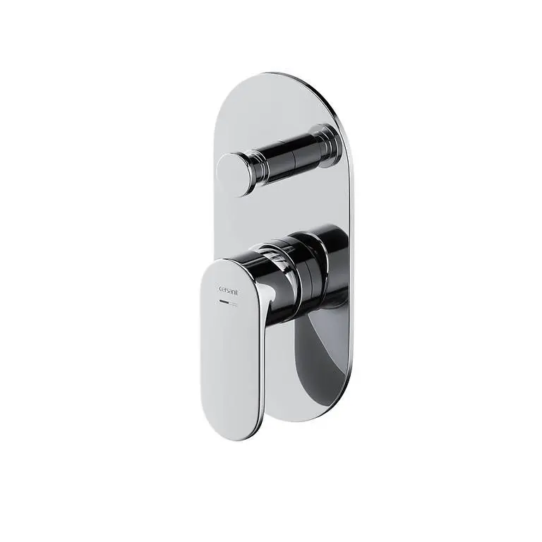Cersanit Crea - Baterie pod omítku, pro 2 spotřebiče, s tělesem, chrom S951-305