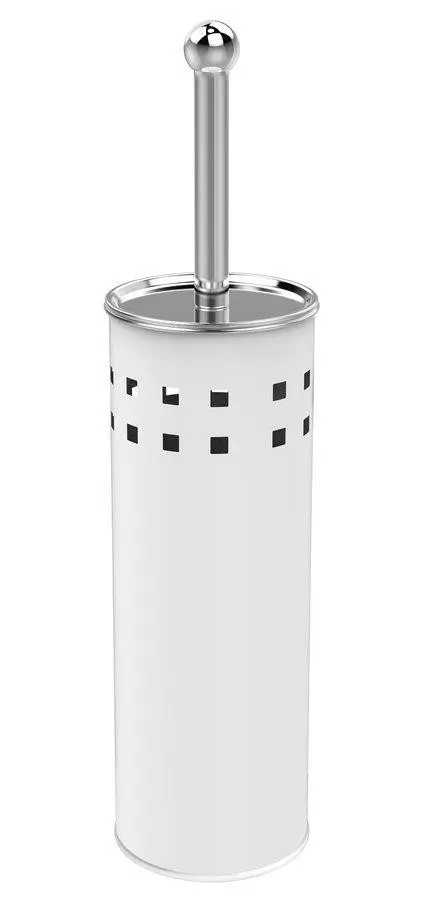 Aqualine SIMPLE LINE WC štětka válcová s otvory, bílá
