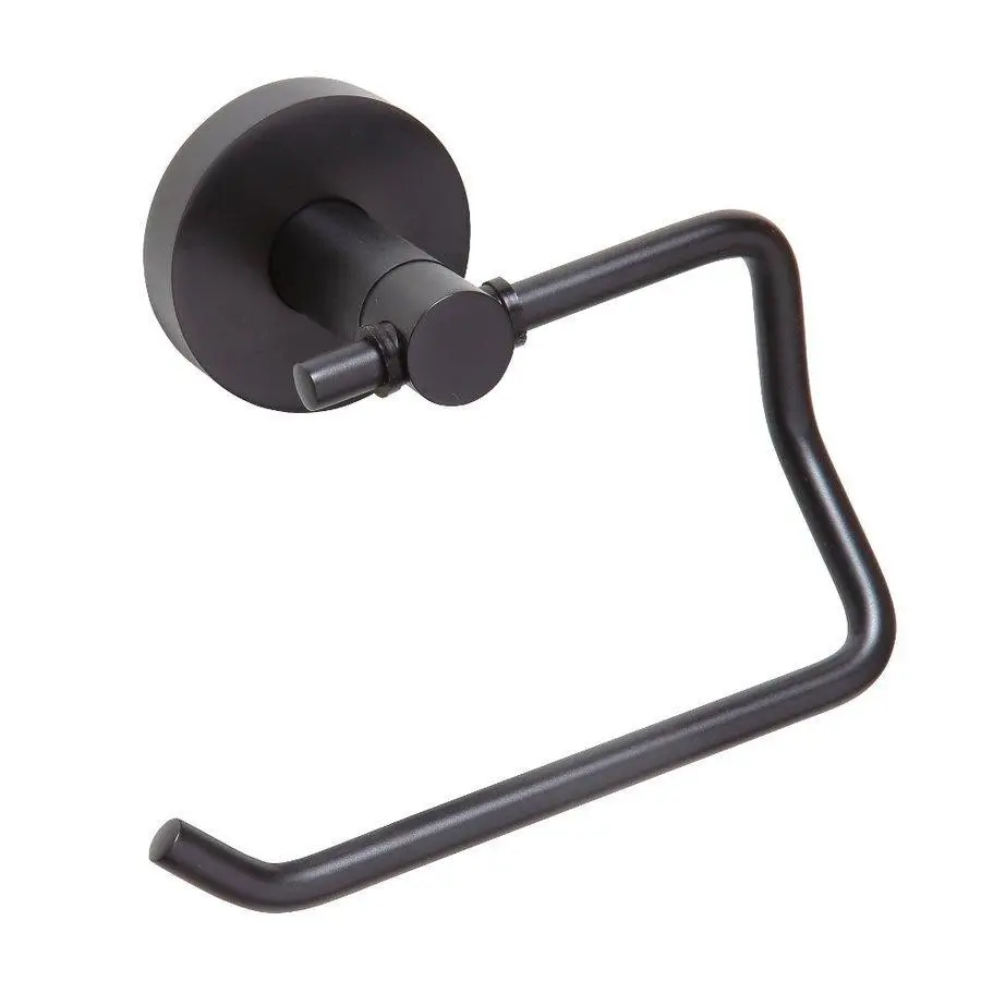 Sapho X-ROUND BLACK držák toaletního papíru, černá mat