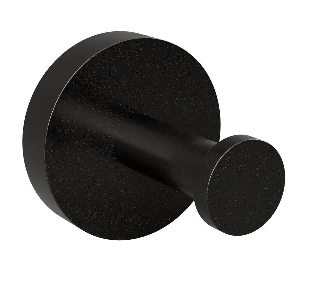 Sapho X-ROUND BLACK háček, černá mat