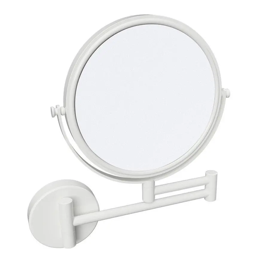 SAPHO X-ROUND WHITE kosmetické zrcátko závěsné, Ø 200, oboustranné, bílá mat XR006W