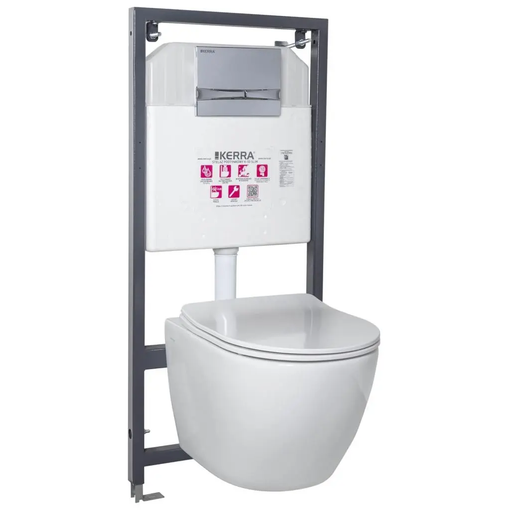 KERRA Instalační set WC Delos/Adriatic CHR 5907548115867
