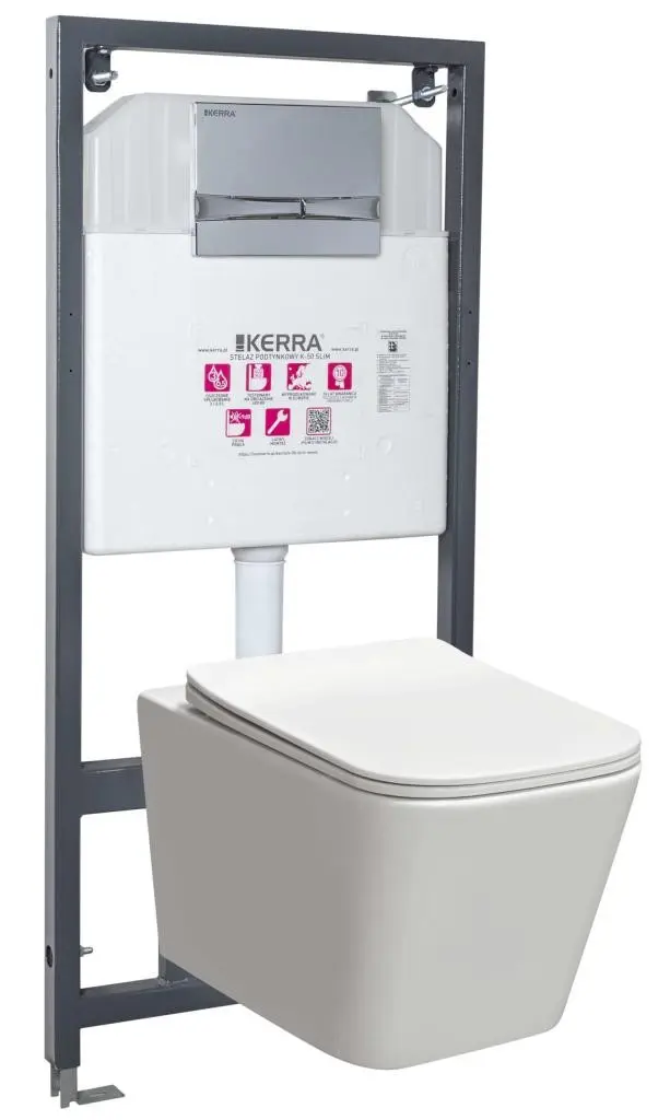 KERRA Instalační set WC TINOS/Adriatic CHR 5907548116307