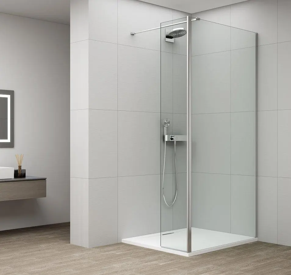 POLYSAN - ESCA CHROME sprchová zástěna, fixní sklo 1000 otočný panel 500 ES3A100B50