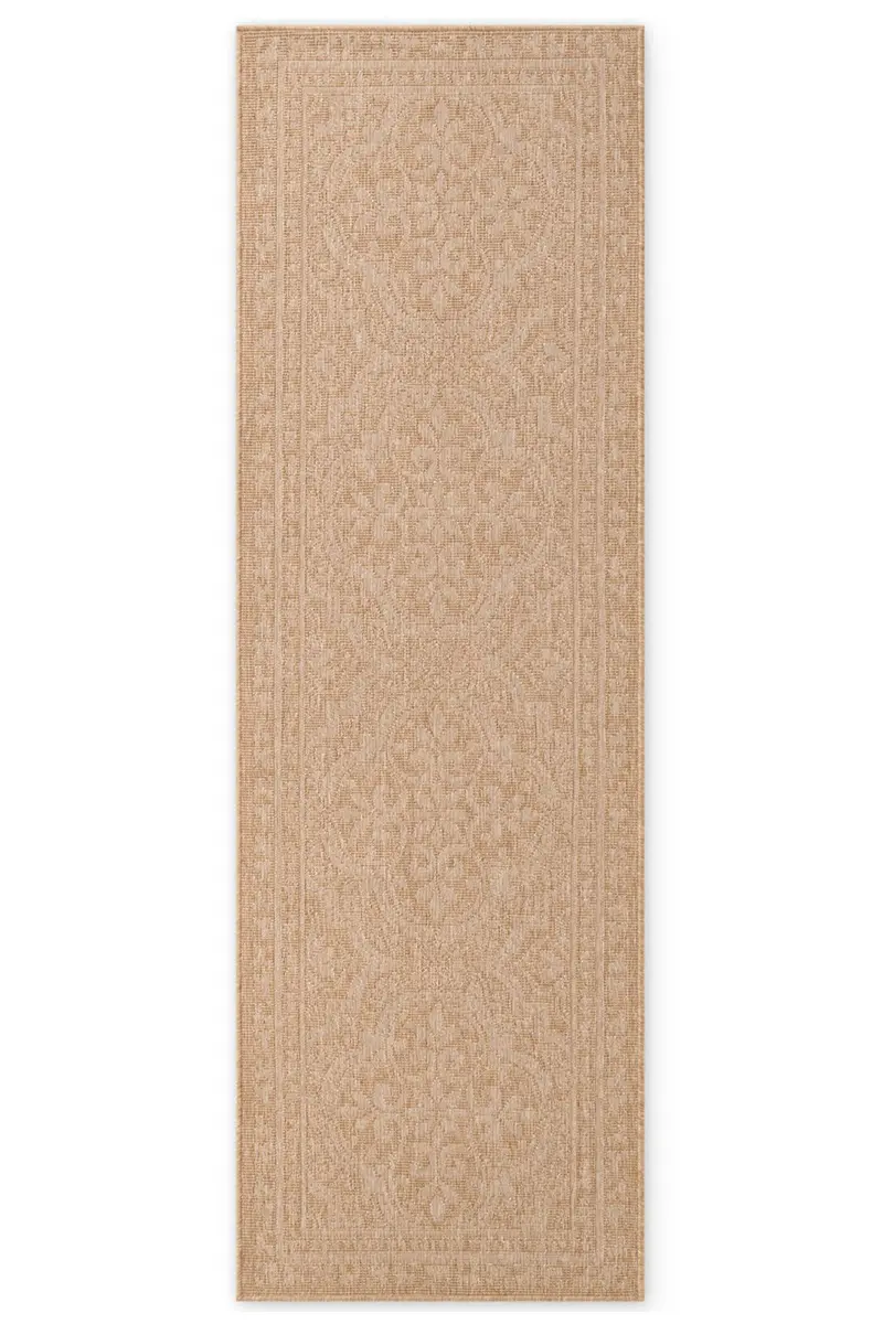 Běhoun Duet Rosel Beige/White - na ven i na doma 80x250 cm
