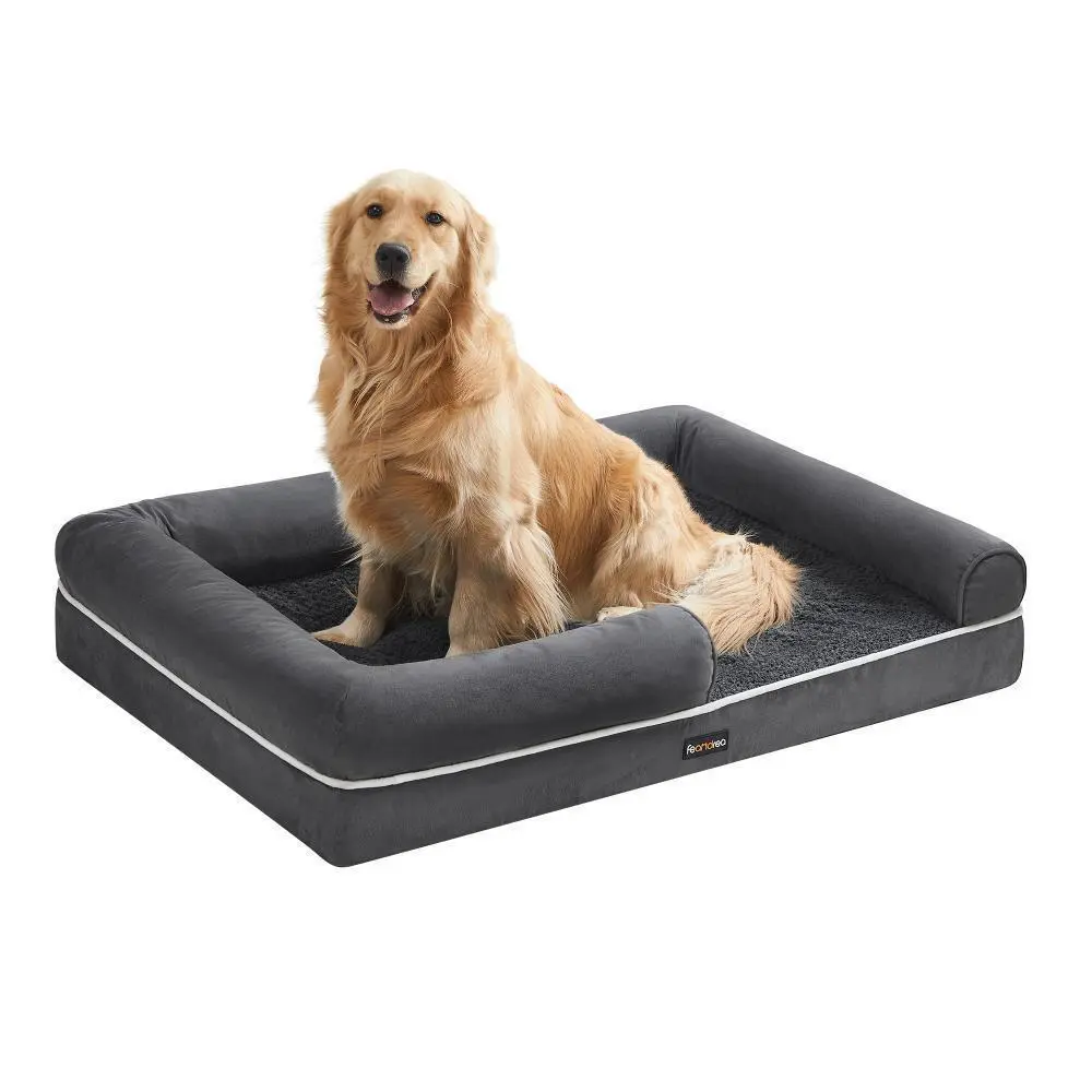 SONGMICS Pelíšek pro psy Dustin 106 cm XL šedý